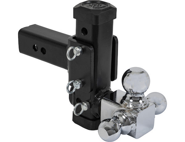 Load image into Gallery viewer, Adjustable Tri-Ball Hitch with Chrome Towing Balls for 2-1/2 Inch Hitch Receivers
