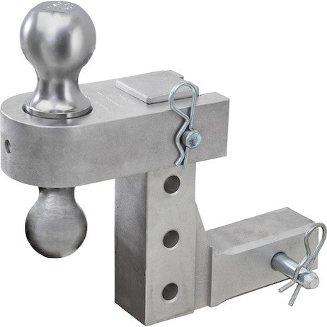 Load image into Gallery viewer, Adjustable Dual Ball Hitch with Chrome Towing Balls for 2 Inch Hitch Receivers
