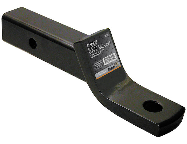 Load image into Gallery viewer, 2 Inch Ball Mount With 4 Inch Drop x 8 Inch Long Tube Black
