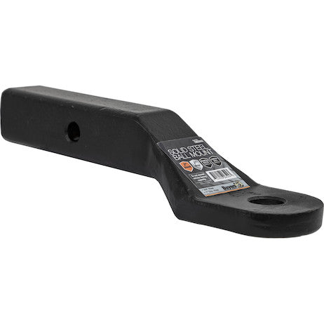 Load image into Gallery viewer, 2 Inch Heavy-Duty Ball Mount 2 Inch Drop x 7-5/8 Long Tube Black For 1 Inch Hole
