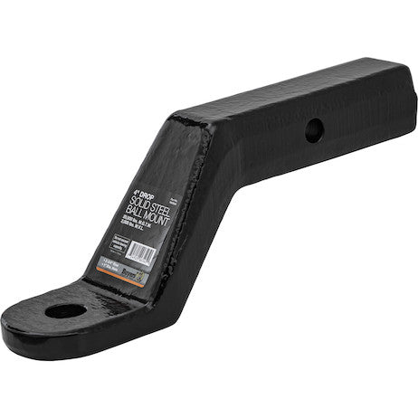 Load image into Gallery viewer, 2 Inch Heavy-Duty Ball Mount 4 Inch Drop x 7-7/8 Long Tube Black For 1 Inch Hole

