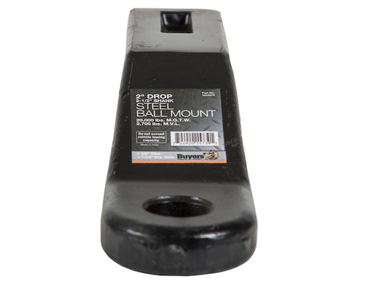 2-1/2 Inch Ball Mount with 2 Inch Drop