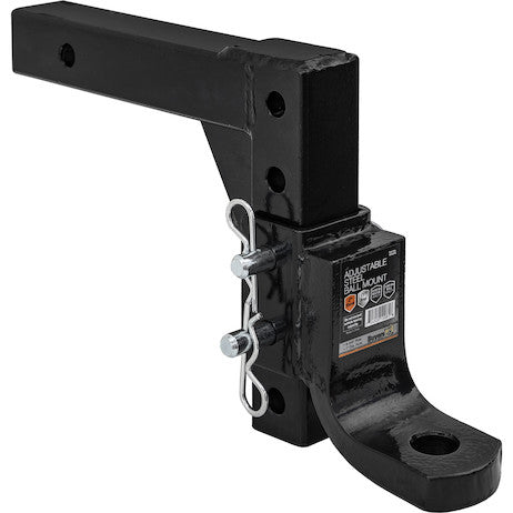 4-Position 2 Inch Solid Shank Adjustable Ball Mount