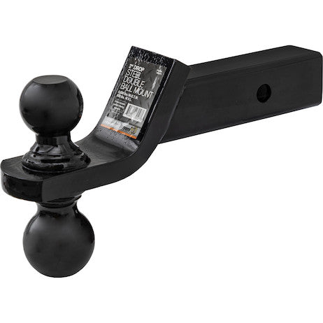 Load image into Gallery viewer, Towing Ball Mount With Dual Black Balls - 2 Inch And 2-5/16 Inch Balls
