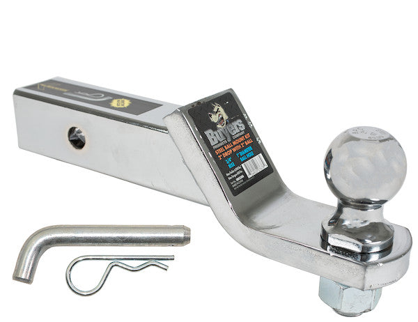 Load image into Gallery viewer, 2-5/16 Inch Black Ball Mount Kit With 2 Inch Shank 2 Inch Drop-Cotter Pin Hitch
