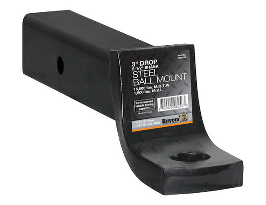 2-1/2 Inch Ball Mount With 5 Inch Drop
