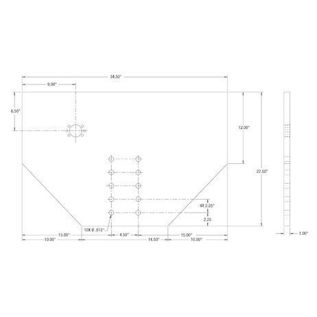 Load image into Gallery viewer, Fabricator's Hitch Plate 1 x 34-1/2 x 22-1/2 Inch
