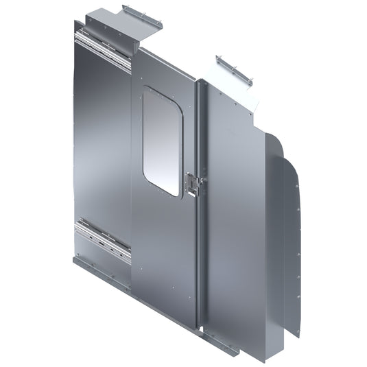 Windowed Sliding Door Safety Partition for 2014+ Ford Transit Medium Roof