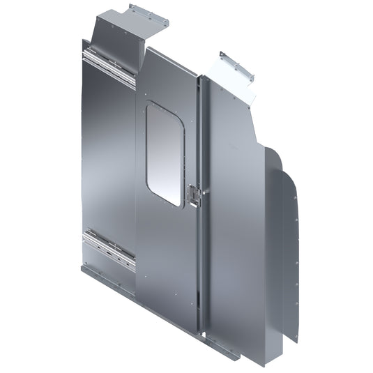 Windowed Sliding Door Safety Partition for 2014+ Ford Transit 250/350/350 HD High Roof