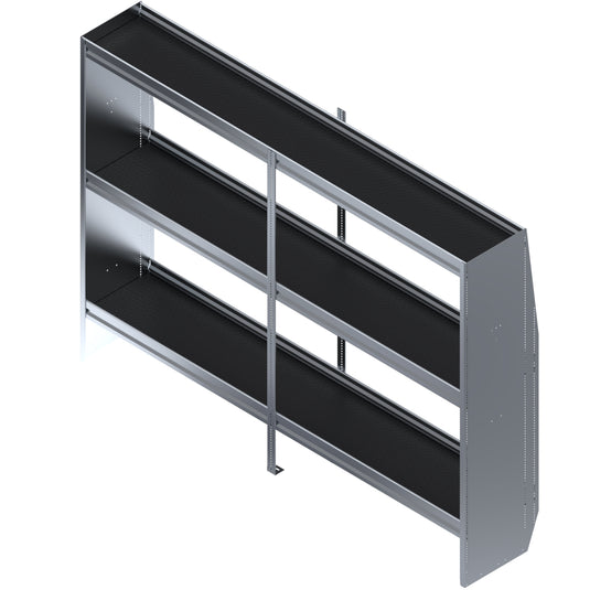 Standard 3 Shelf Unit, Universal, 84"L x 16-1/8"D x 62"H