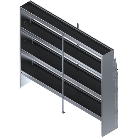 4 Shelf Unit, Standard Universal, 84"L x 15-5/8"D x 72"H