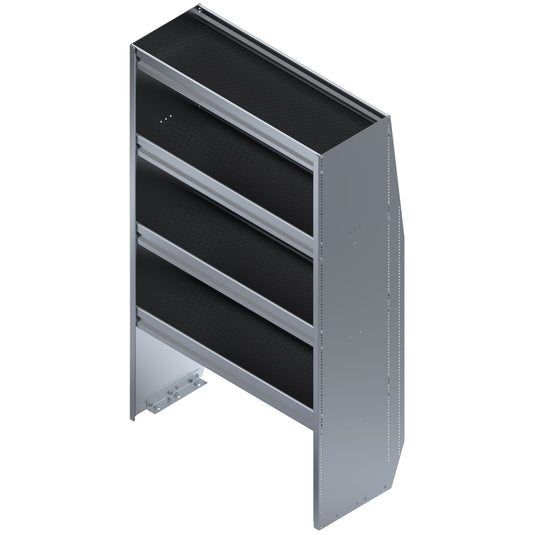 4 Shelf Unit Without Bins, Universal, 36"L x 16-1/8"D x 59"H