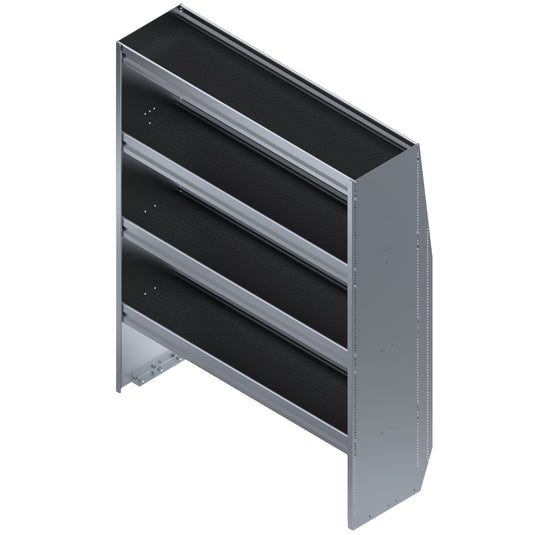 4 Shelf Unit Without Bins, Universal, 48"L x 16-1/8"D x 59"H