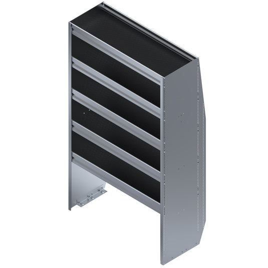 5 Shelf Unit Without Bins, Universal, 36"L x 16-1/8"D x 59"H