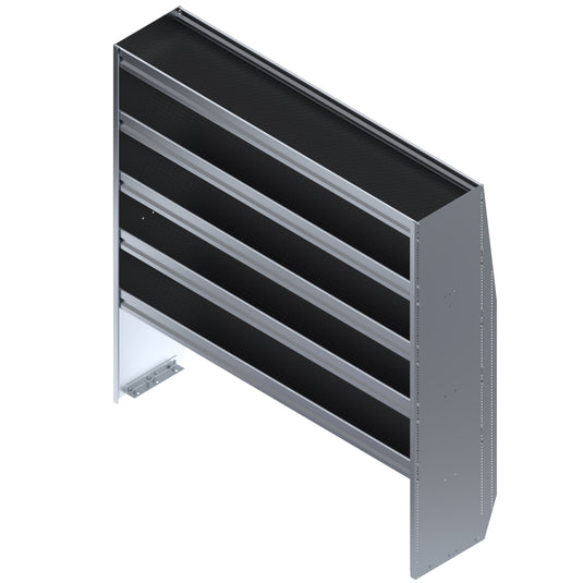 5 Shelf Unit Without Bins, Universal, 60"L x 16-1/8"D x 59"H