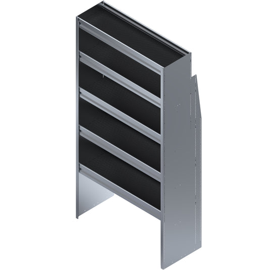 5 Shelf Unit Without Bins, Universal, 36"L x 15-5/8"D x 72"H