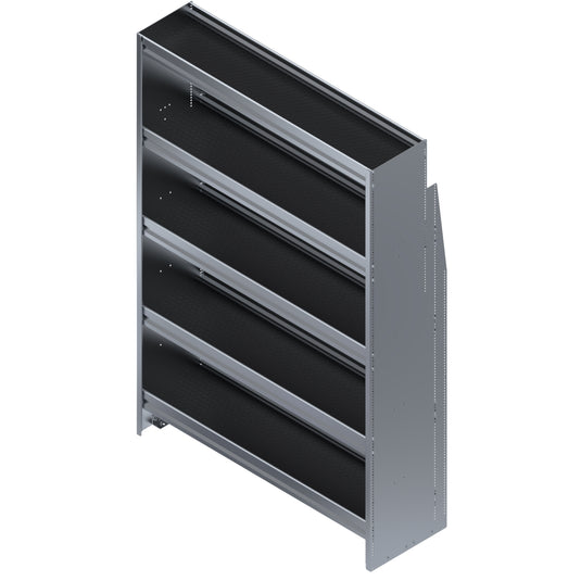 5 Shelf Unit Without Bins, Universal, 48"L x 15-5/8"D x 72"H