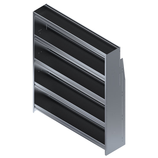 5 Shelf Unit Without Bins, Universal, 60"L x 15-5/8"D x 72"H