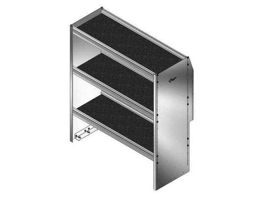 3 Shelf Unit Without Bins, Universal, 36"L x 15-5/8"D x 42"H