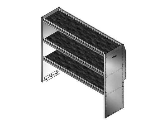 3 Shelf Unit Without Bins, Universal, 48"L x 15-5/8"D x 42"H