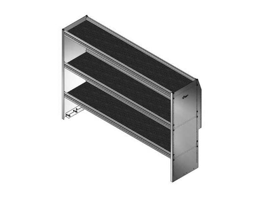 3 Shelf Unit Without Bins, Universal, 60"L x 15-5/8"D x 42"H