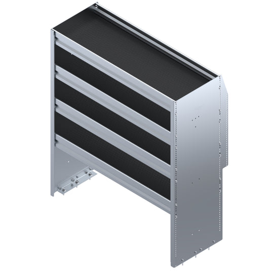 4 Shelf Unit Without Bins, Universal, 36"L x 15-5/8"D x 42"H