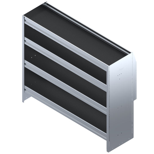 4 Shelf Unit Without Bins, Universal, 48"L x 15-5/8"D x 42"H