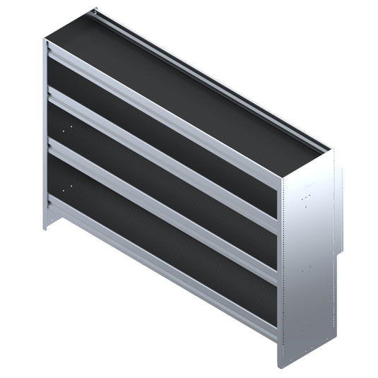 4 Shelf Unit Without Bins, Universal, 60"L x 15-5/8"D x 42"H