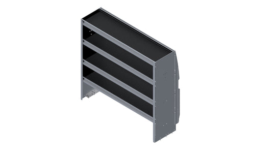 4 Shelf Unit Without Bins, Universal, 48"L x 16-7/16"D x 46"H