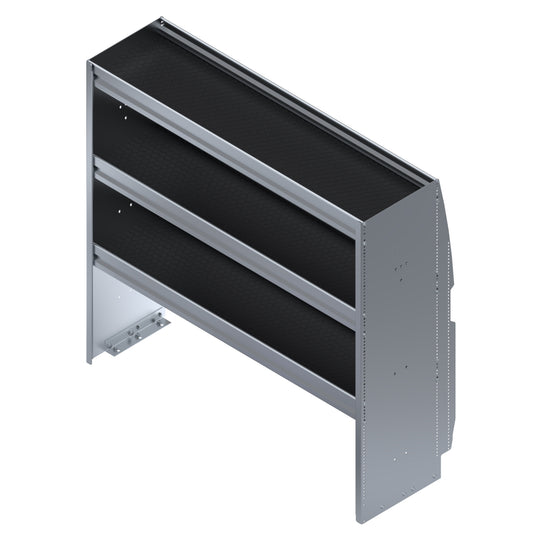 3 Shelf Unit Without Bins, Universal, 48"L x 16-7/16"D x 46"H