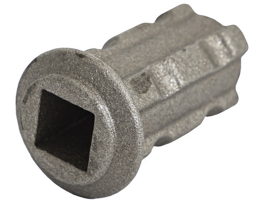 1-1/2 Inch Square Tarp Gudgeon - Fits 2 Inch Pipe