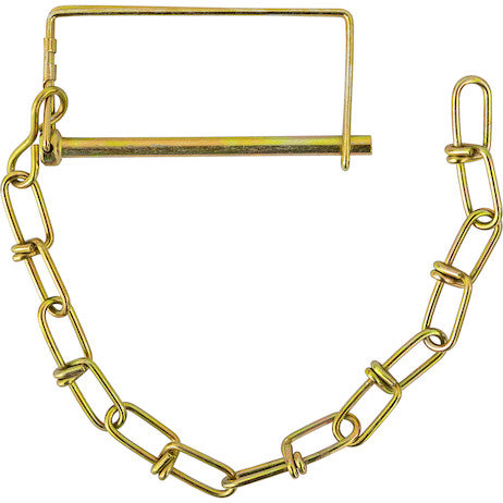 Load image into Gallery viewer, Snapper Pin - 1/4in Diameter x 3-1/2in Usable Length with 12in Chain Lanyard

