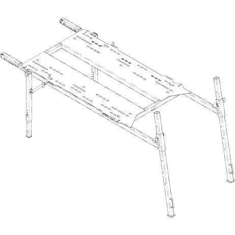 8-10 Foot Mid-Size Stainless Steel Spreader Stand