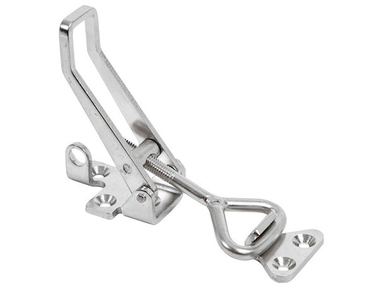 6" Heavy Duty Stainless Steel Adjustable-Grip Draw Latch