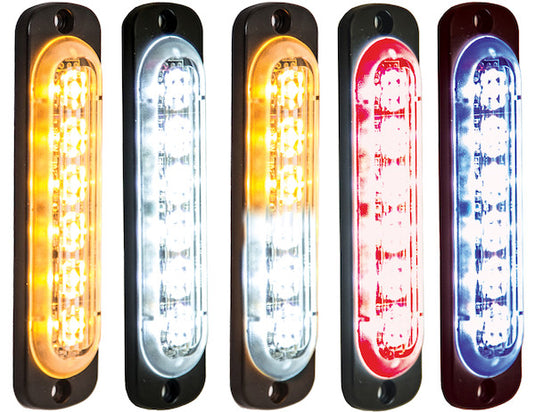 Thin 4.5 Inch Blue Vertical LED Strobe Light