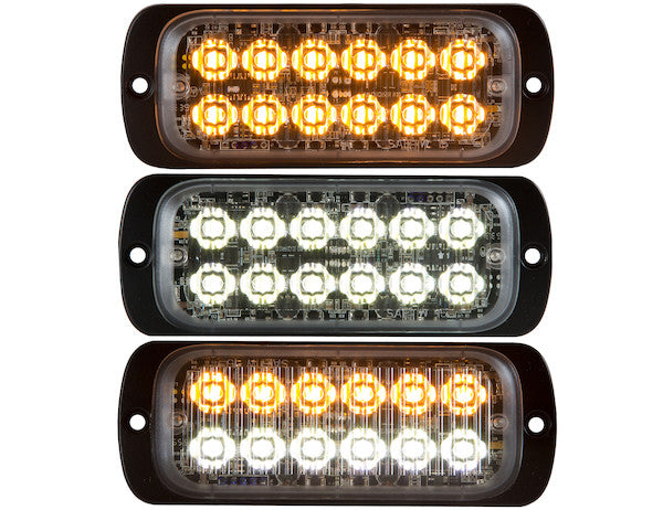 Load image into Gallery viewer, Thin Dual Row 4.5 Inch Clear LED Strobe Light
