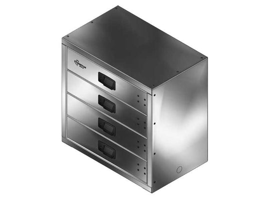 Four Drawer Unit, 24"L x 15"D x 24"H