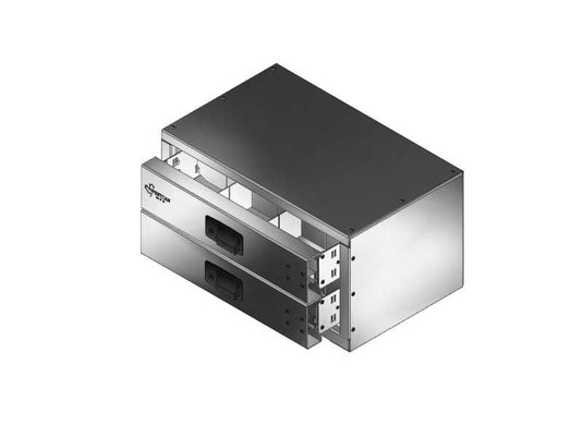 In-Shelf Two Drawer Unit, 22"L x 14"D x 12"H