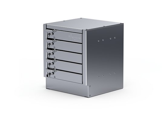 Compact Five Drawer Unit, 11-7/8"L x 12-1/8"D x 13-5/8"H