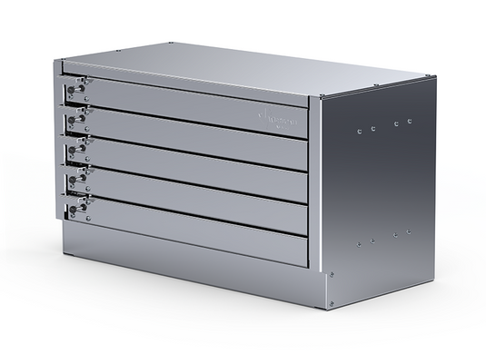 Compact Five Drawer Unit, 23-7/8"L x 12-1/8"D x 13-5/8"H