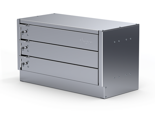 Compact Three Drawer Unit, 23-7/8"L x 12-1/8"D x 13-5/8"H