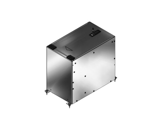 Data File Cabinet, In/Adj Base, 10-1/2"L x 18"D x 16"H