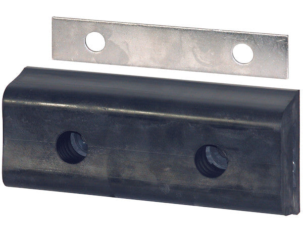 Load image into Gallery viewer, Extruded Rubber Rectangular Bumper with 2 Holes- 4-3/4 x 2-3/4 x 10 Inch Long
