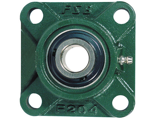 1 Inch Shaft Diameter Eccentric Locking Collar Style Flange Bearing - 4 Hole