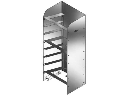 8-Place Lopro Parts Tote Holder, 19-7/8"L x 13-1/2"D x 46"H