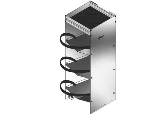 3-Place Vertical Freon Storage, 13"L x 13"D x 38"H