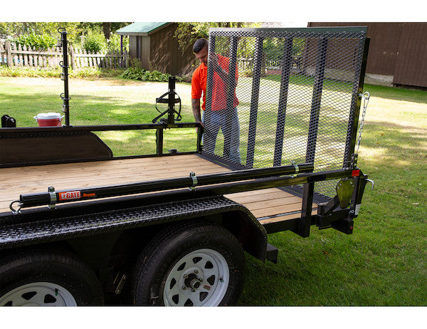Load image into Gallery viewer, EZ Gate® Tailgate Assist for Open Landscape Trailers
