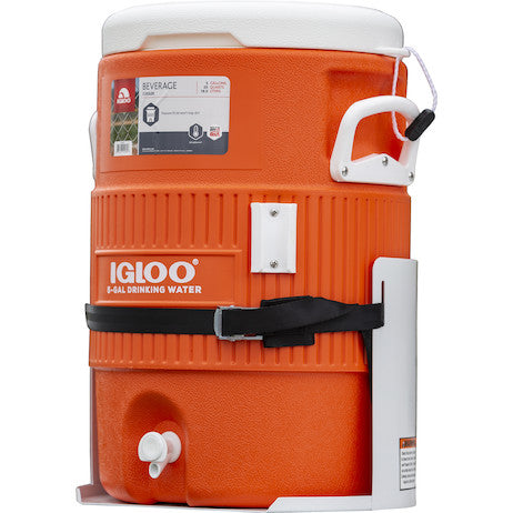 White Steel 5 Gallon Water Cooler Mount