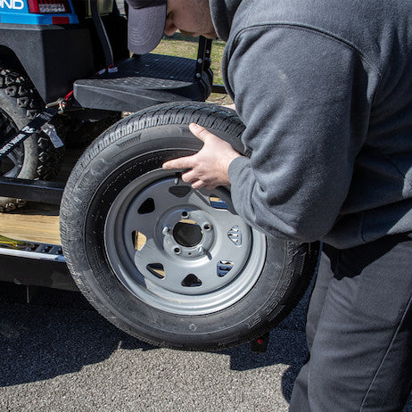 Load image into Gallery viewer, Stake Pocket Spare Tire Carrier
