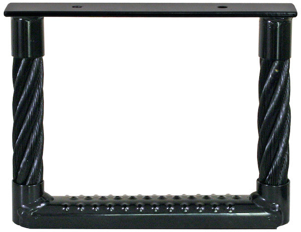 Load image into Gallery viewer, Black Powder Coated Cable Type Truck Step - 9 x 12 x 1.38 Inch Deep

